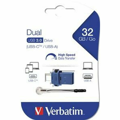 USB stick Verbatim 49966 Blue 32 GB USB stick Verbatim 49966 Blue 32 GB