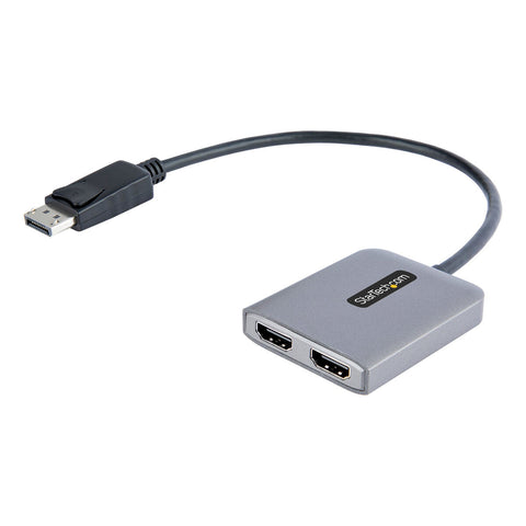 DisplayPort to HDMI Adapter Startech MST14DP122HD Grey 4K Black Black/Grey DisplayPort to HDMI Adapter Startech MST14DP122HD Grey 4K Black Black/Grey