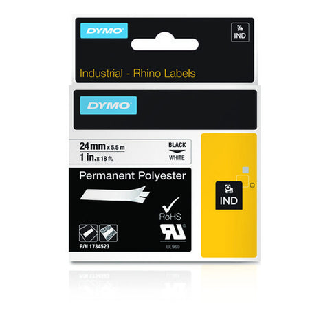Laminated Tape Dymo ID1-24 Multicolour Black/White 24 mm Laminated Tape Dymo ID1-24 Multicolour Black/White 24 mm