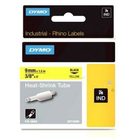 Laminated Tape for Labelling Machines Dymo ID1-9 Yellow Black 9 mm x 1,5 m Laminated Tape for Labelling Machines Dymo ID1-9 Yellow Black 9 mm x 1,5 m