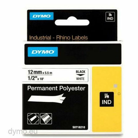 Laminated Tape for Labelling Machines Dymo 18483 White Multicolour Black/White Laminated Tape for Labelling Machines Dymo 18483 White Multicolour Black/White