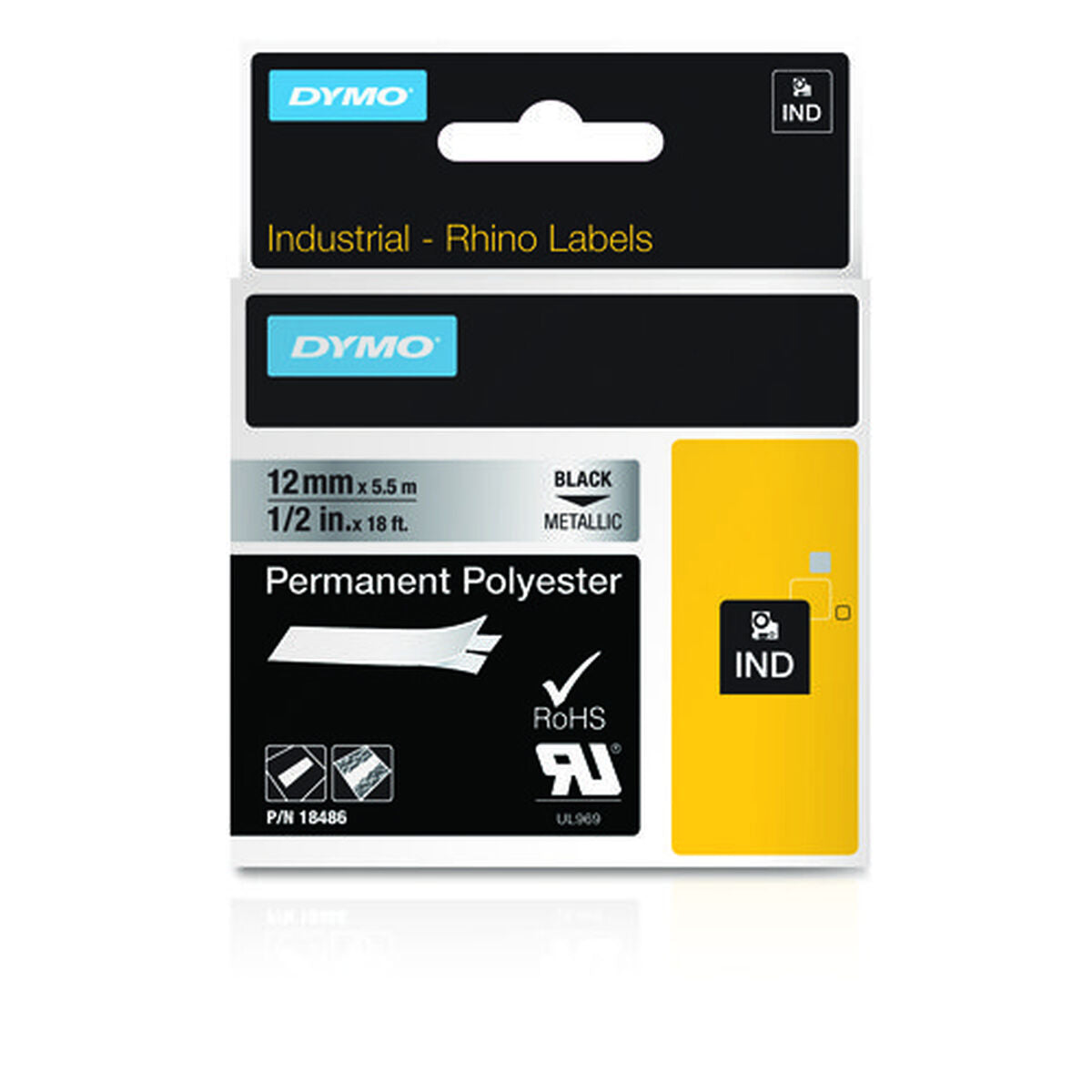 Laminated Tape Dymo 18486 Multicolour Laminated Tape Dymo 18486 Multicolour