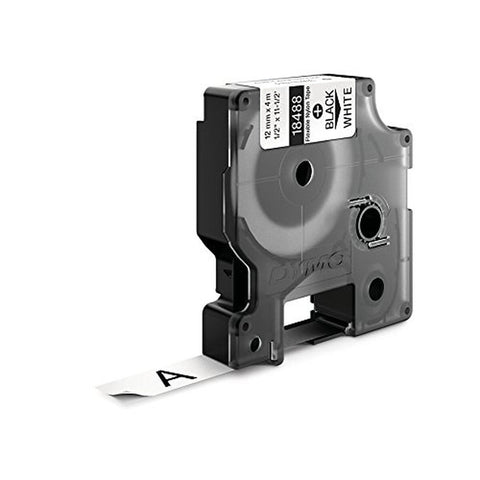 Laminated Tape for Labelling Machines Dymo 18488 White Black/White 12 mm Laminated Tape for Labelling Machines Dymo 18488 White Black/White 12 mm