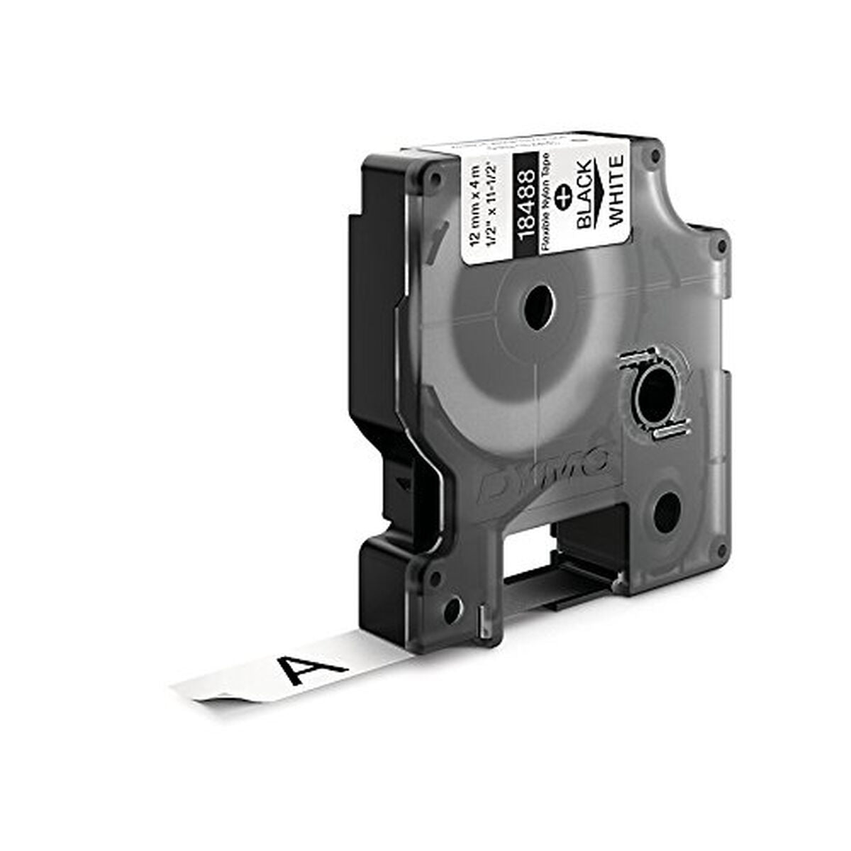 Laminated Tape for Labelling Machines Dymo 18488 White Black/White 12 mm Laminated Tape for Labelling Machines Dymo 18488 White Black/White 12 mm