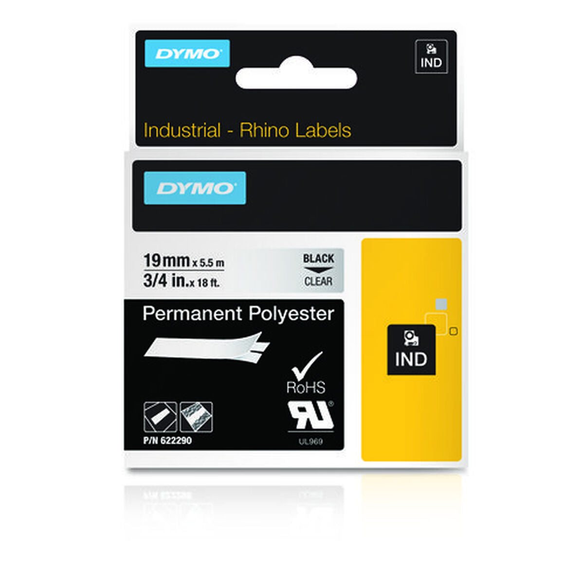 Laminated Tape for Labelling Machines Dymo 622290 Multicolour Laminated Tape for Labelling Machines Dymo 622290 Multicolour