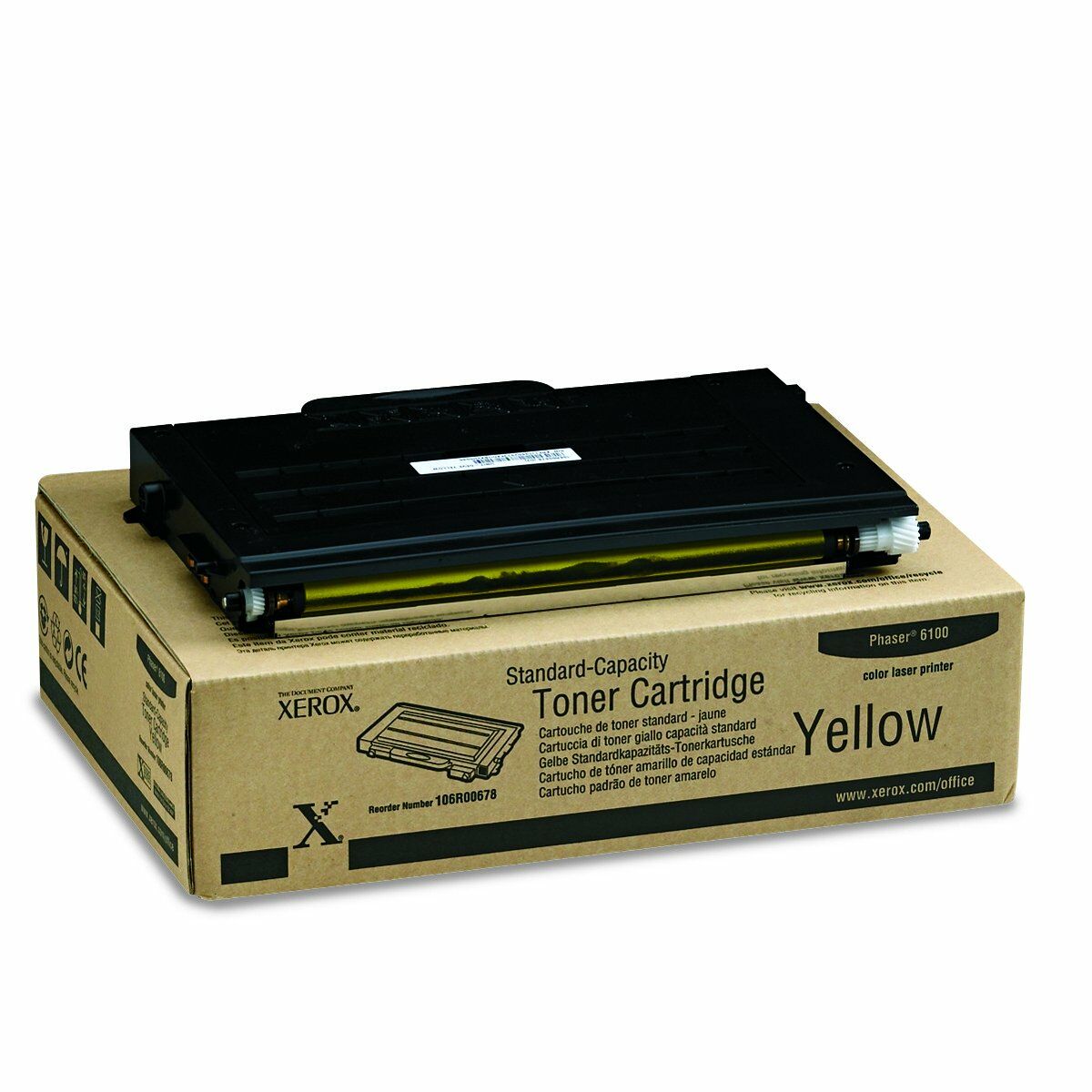 Original Toner Xerox Phaser 6100 Yellow Black Original Toner Xerox Phaser 6100 Yellow Black