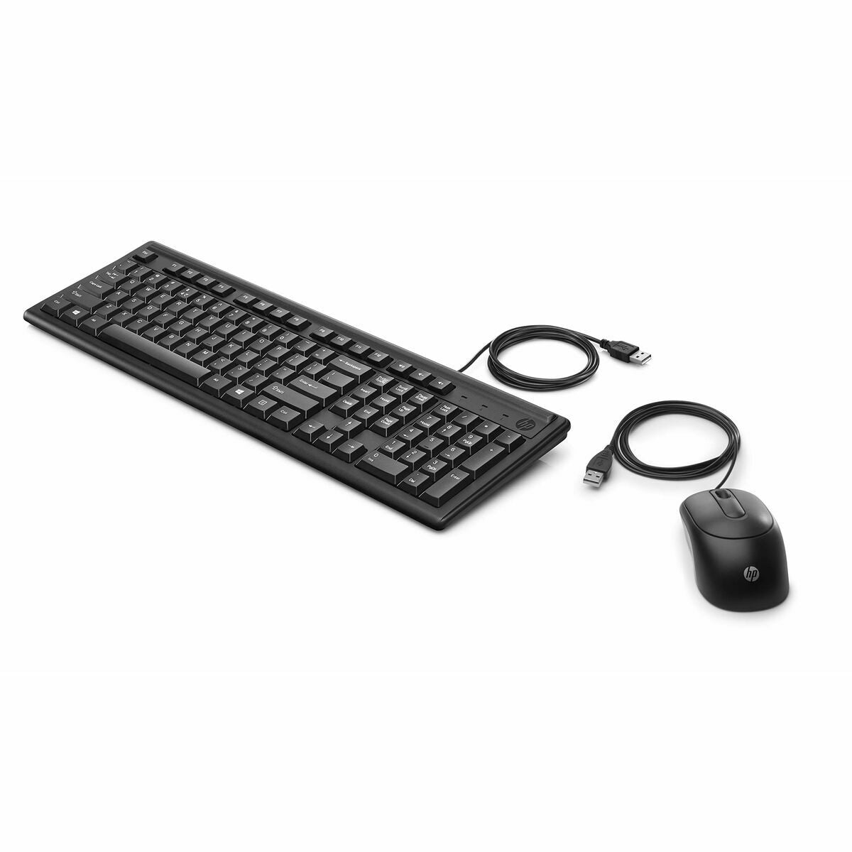 Keyboard and Mouse HP 6HD76AA Black Spanish Qwerty Keyboard and Mouse HP 6HD76AA Black Spanish Qwerty