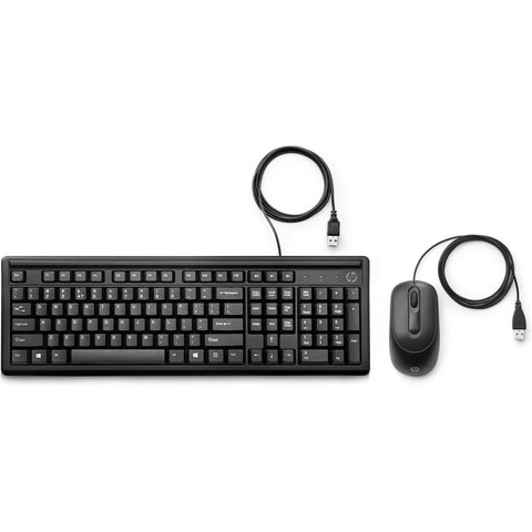 Keyboard and Mouse HP 6HD76AA Black Spanish Qwerty Keyboard and Mouse HP 6HD76AA Black Spanish Qwerty