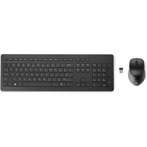 Keyboard and Mouse HP 3M165AA Spanish Qwerty Black Bluetooth Keyboard and Mouse HP 3M165AA Spanish Qwerty Black Bluetooth