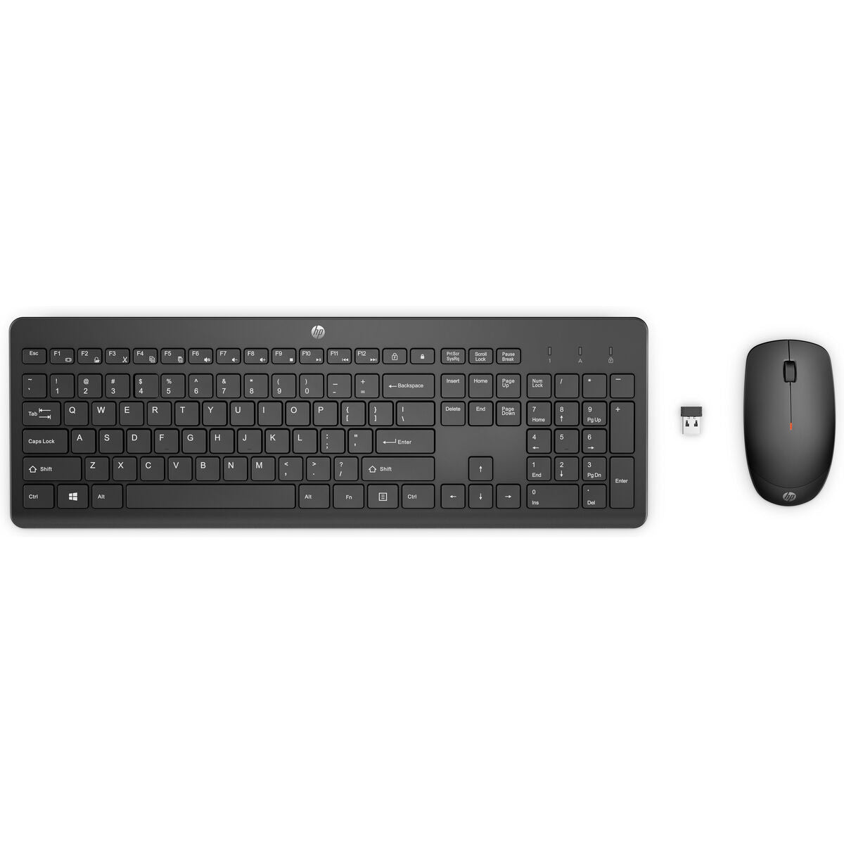 Keyboard and Mouse HP 18H24AA#ABE Black QWERTY Qwerty US Keyboard and Mouse HP 18H24AA#ABE Black QWERTY Qwerty US