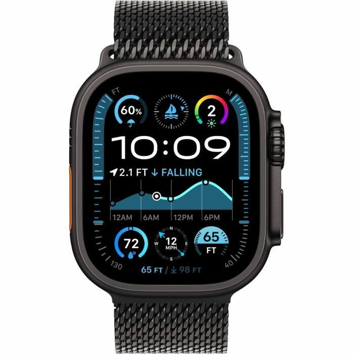 Smartwatch Apple Apple Watch Ultra 2 Black 49 mm Ø 49 mm Smartwatch Apple Apple Watch Ultra 2 Black 49 mm Ø 49 mm