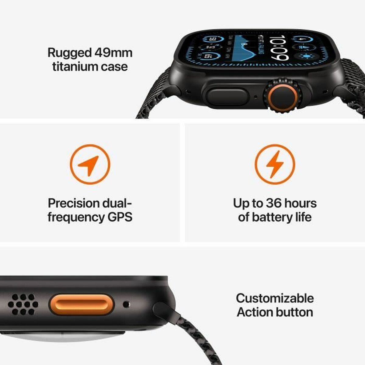 Smartwatch Apple watch ultra 2 gps Black 49 mm Smartwatch Apple watch ultra 2 gps Black 49 mm