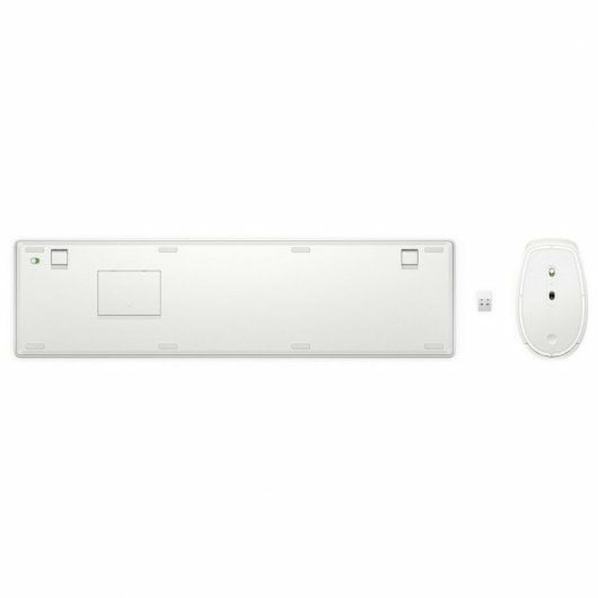 Keyboard and Wireless Mouse HP 4R016AA White Spanish Qwerty Keyboard and Wireless Mouse HP 4R016AA White Spanish Qwerty
