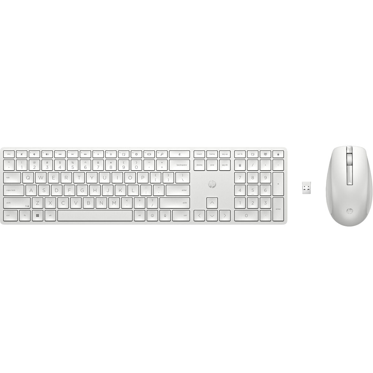 Keyboard and Mouse HP 650 White Keyboard and Mouse HP 650 White