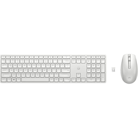 Keyboard and Mouse HP 650 White Keyboard and Mouse HP 650 White