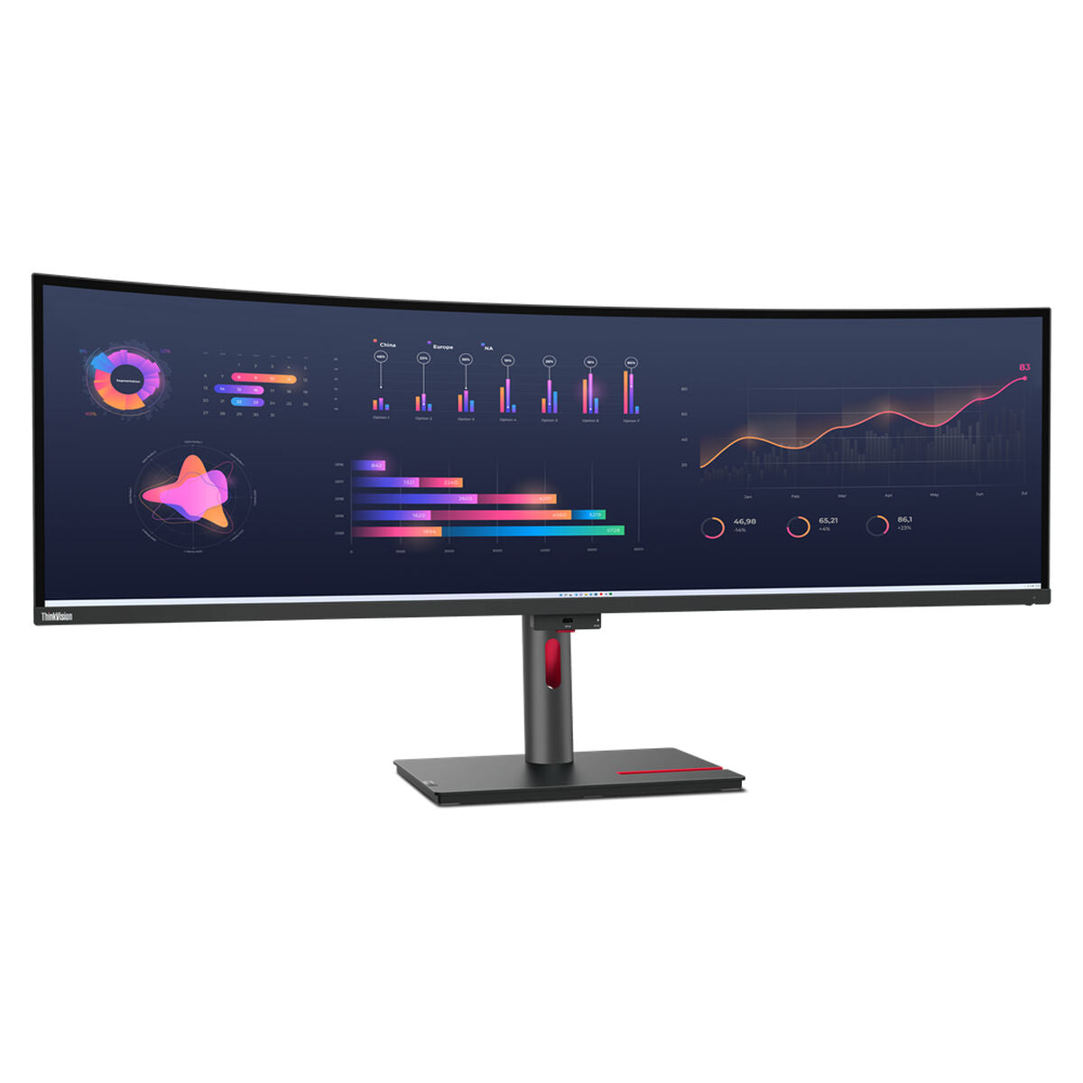 Monitor Lenovo P49W-30 60 Hz 49" LED IPS OLED Monitor Lenovo P49W-30 60 Hz 49" LED IPS OLED