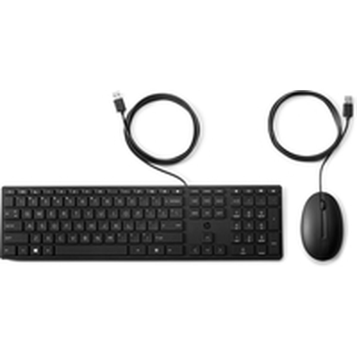 Keyboard and Mouse HP 9SR36UT Black Spanish Qwerty Keyboard and Mouse HP 9SR36UT Black Spanish Qwerty