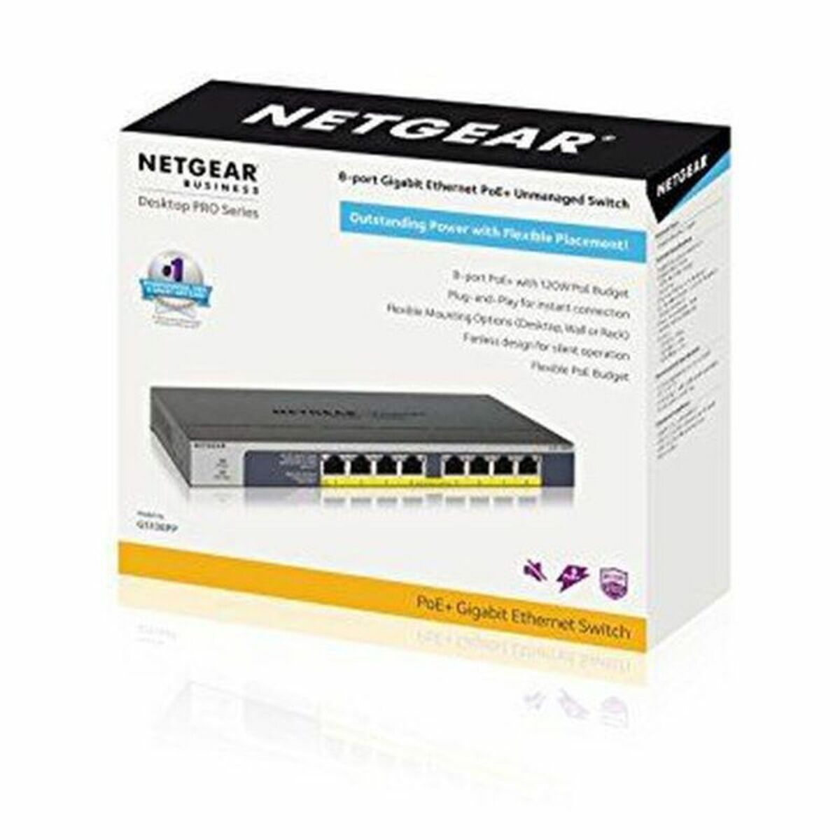 Cabinet Switch Netgear GS108PP-100EUS 16 Gbps Cabinet Switch Netgear GS108PP-100EUS 16 Gbps