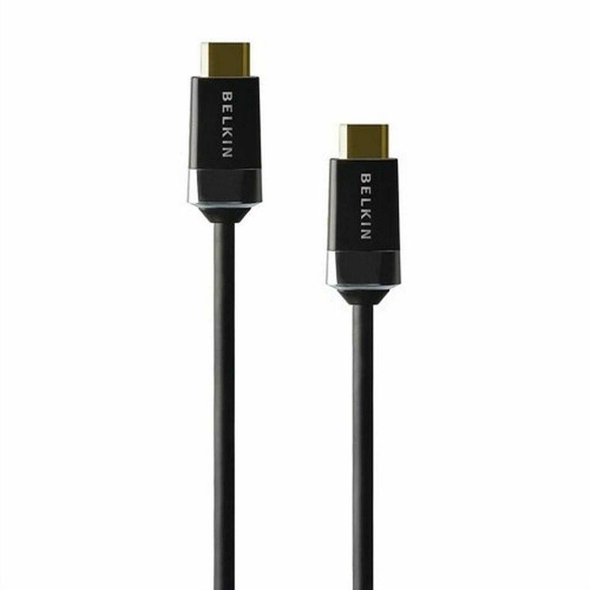 HDMI Cable Belkin HDMI0018G-2M 2 m Black Golden HDMI Cable Belkin HDMI0018G-2M 2 m Black Golden