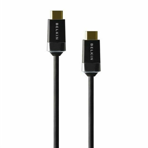 HDMI Cable Belkin HDMI0018G-2M 2 m Black Golden HDMI Cable Belkin HDMI0018G-2M 2 m Black Golden