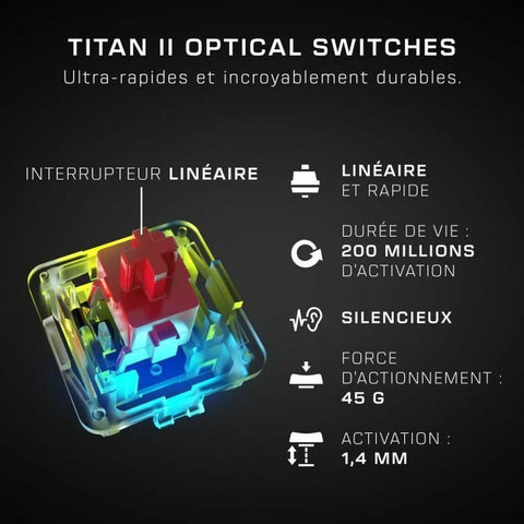 Keyboard Turtle Beach Vulcan II Max Black French AZERTY Keyboard Turtle Beach Vulcan II Max Black French AZERTY