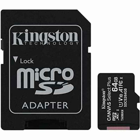 Micro SD Memory Card with Adaptor Kingston exFAT Micro SD Memory Card with Adaptor Kingston exFAT