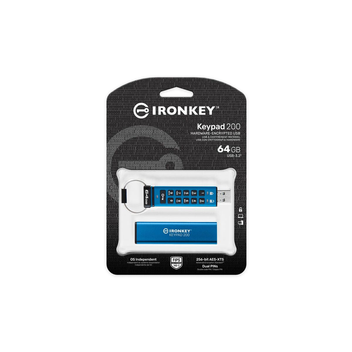 Pendrive Kingston IKKP200/64GB Blue Pendrive Kingston IKKP200/64GB Blue
