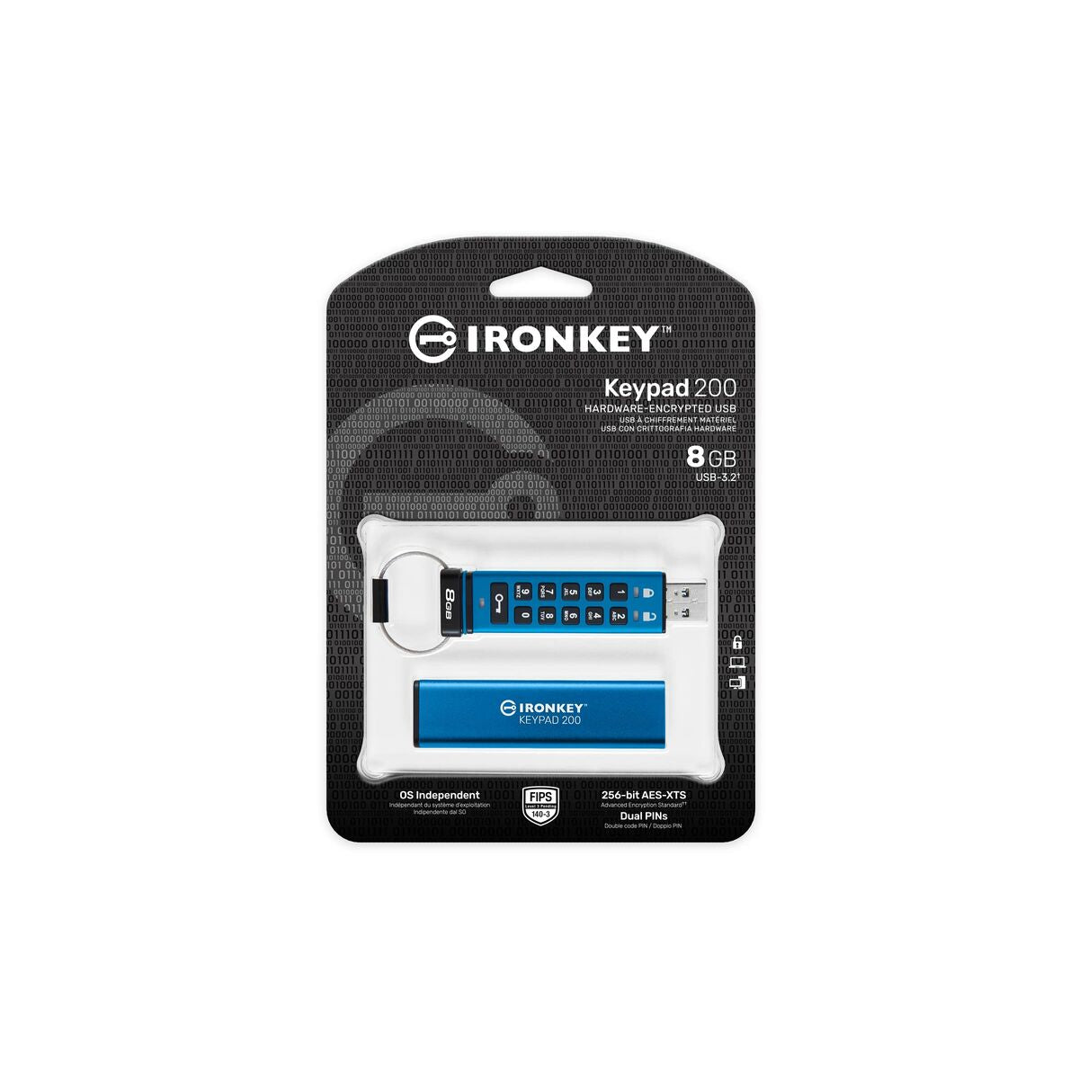 Pendrive Kingston IKKP200/8GB Blue 8 GB Pendrive Kingston IKKP200/8GB Blue 8 GB