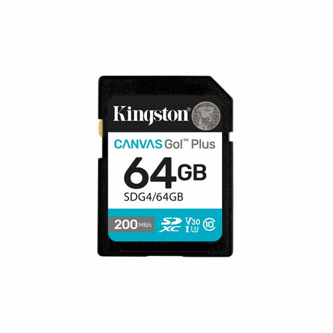 Micro SD Memory Card with Adaptor Kingston SDG4/64GB 64 GB Micro SD Memory Card with Adaptor Kingston SDG4/64GB 64 GB