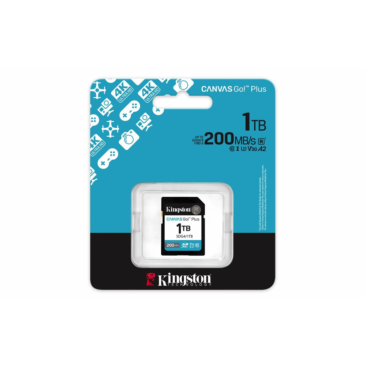 Micro SD Memory Card with Adaptor Kingston SDG4/1TB 1 TB Micro SD Memory Card with Adaptor Kingston SDG4/1TB 1 TB