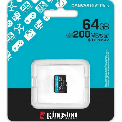 Memory Card Micro SDXC Kingston CANVAS Select Plus 64 GB Memory Card Micro SDXC Kingston CANVAS Select Plus 64 GB