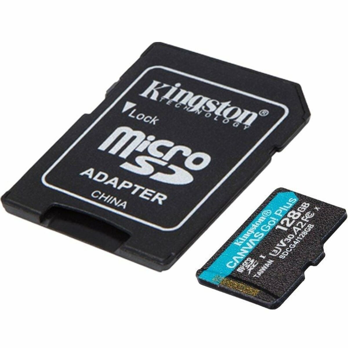 Micro SD Memory Card with Adaptor Kingston CANVAS Go! Plus 128 GB Micro SD Memory Card with Adaptor Kingston CANVAS Go! Plus 128 GB
