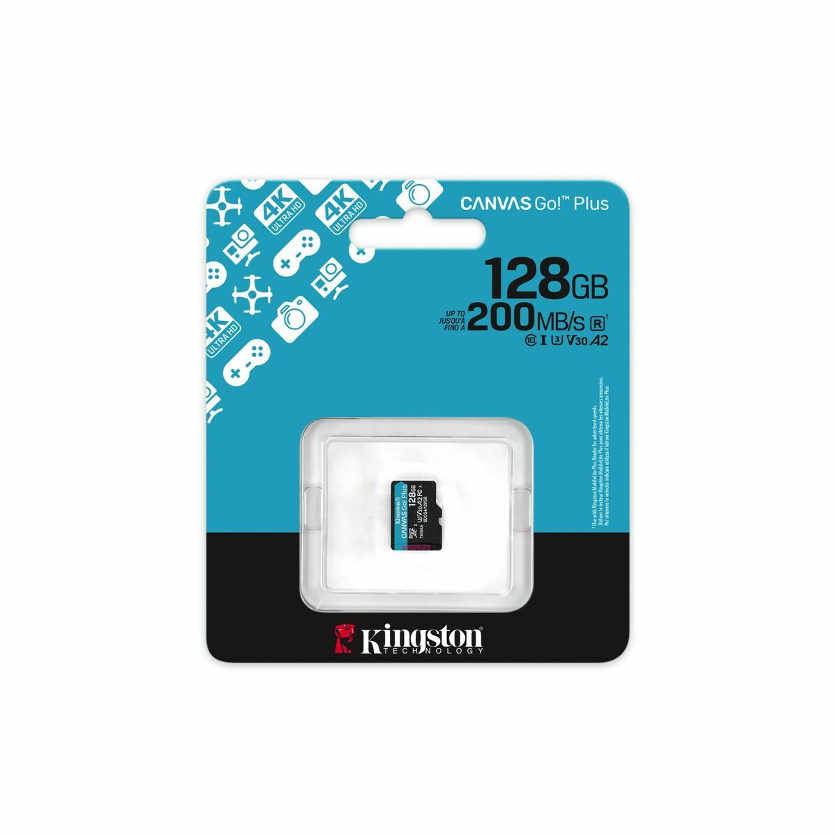Micro SD Memory Card with Adaptor Kingston SDCG4/128GBSP 128 GB Micro SD Memory Card with Adaptor Kingston SDCG4/128GBSP 128 GB