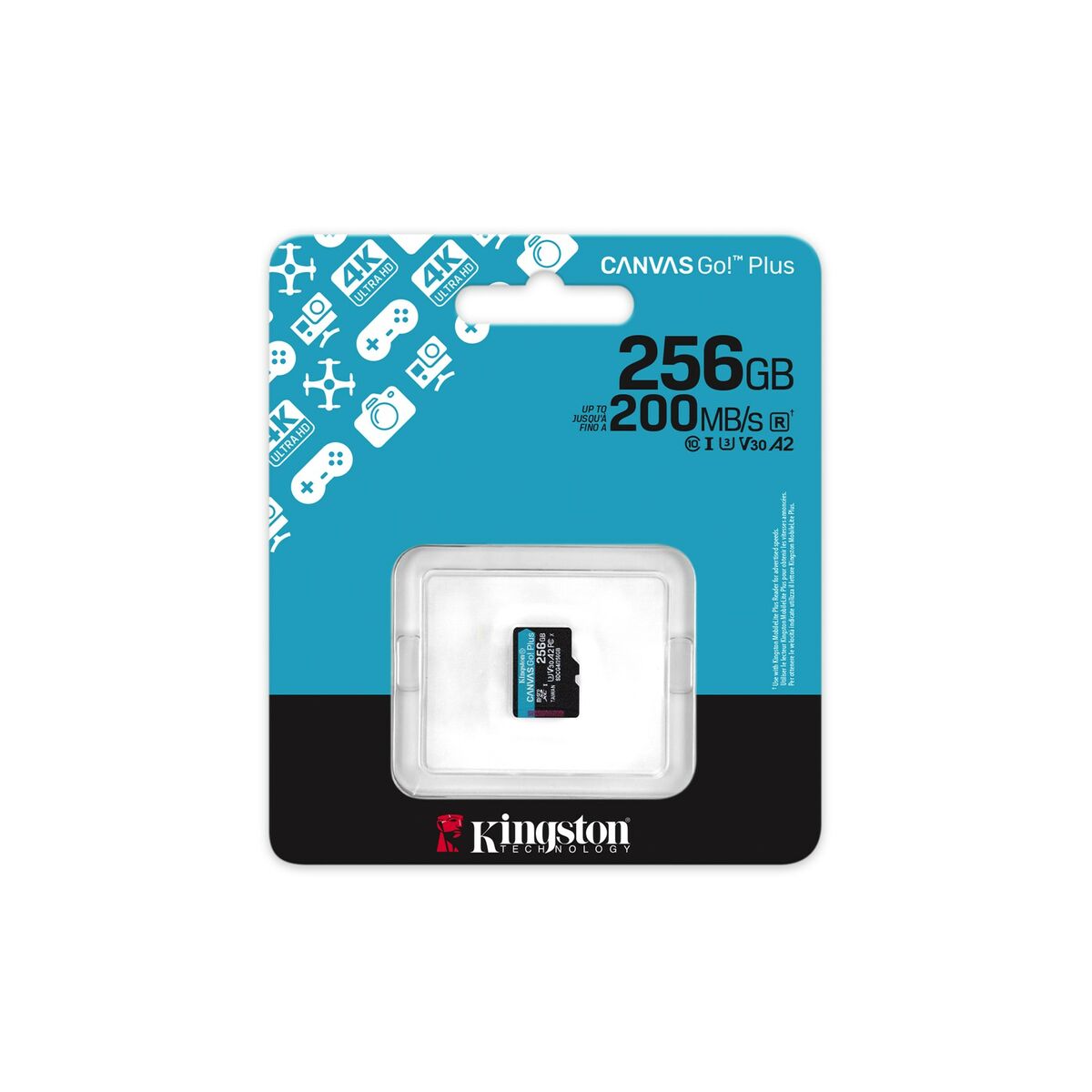 Micro SD Memory Card with Adaptor Kingston SDCG4/256GBSP 256 GB Micro SD Memory Card with Adaptor Kingston SDCG4/256GBSP 256 GB