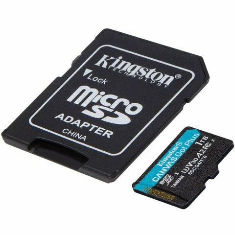 Micro SD Memory Card with Adaptor Kingston CANVAS Go! Plus 1 TB Micro SD Memory Card with Adaptor Kingston CANVAS Go! Plus 1 TB