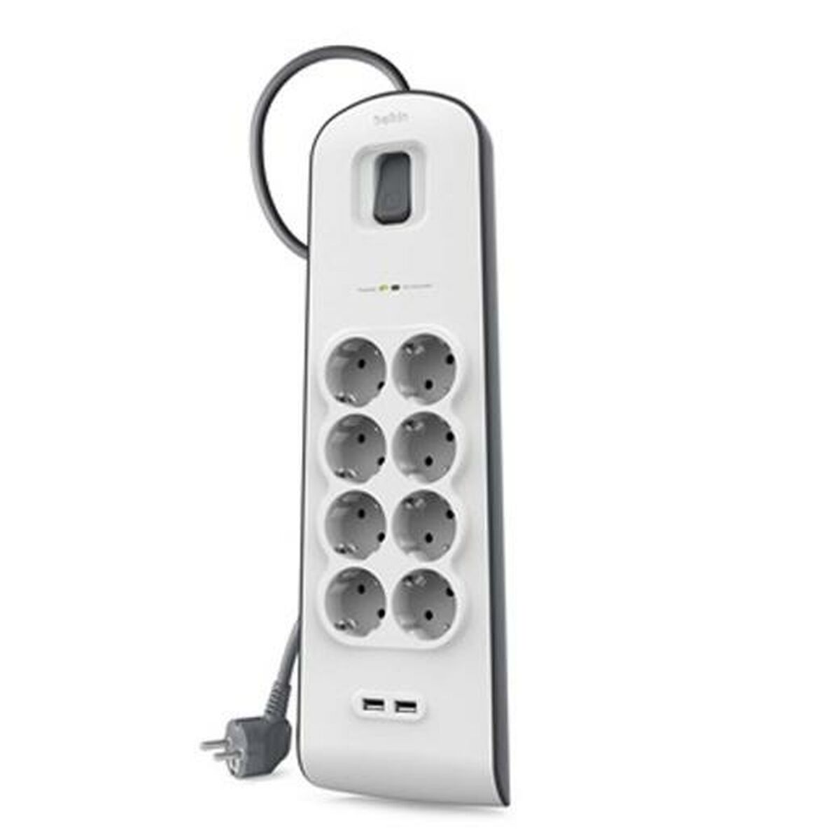 Power Socket 8 Sockets with Switch Belkin BSV804VF2M USB x 2 (2 m) Power Socket 8 Sockets with Switch Belkin BSV804VF2M USB x 2 (2 m)
