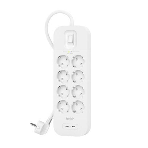 Power Socket 8 Sockets with Switch Belkin SRB004VF2M (2 m) Power Socket 8 Sockets with Switch Belkin SRB004VF2M (2 m)