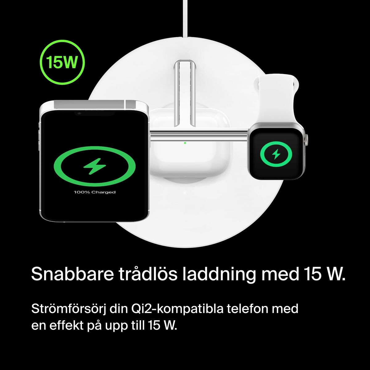 Cordless Charger Belkin WIZ009VFWH-V2 White Cordless Charger Belkin WIZ009VFWH-V2 White