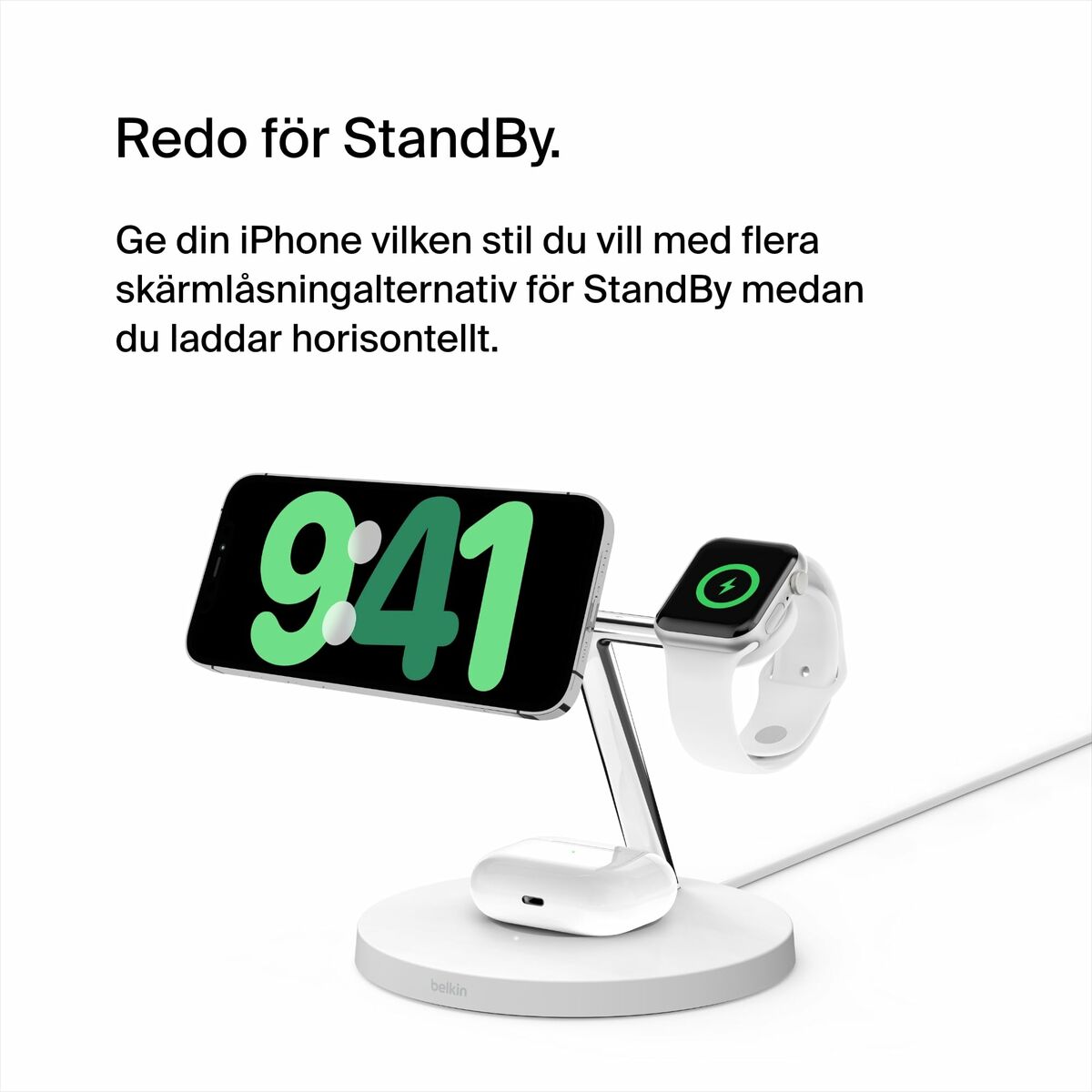Cordless Charger Belkin WIZ009VFWH-V2 White Cordless Charger Belkin WIZ009VFWH-V2 White