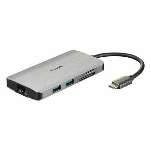 USB Hub C D-Link DUB-M810 Silver 100 W USB Hub C D-Link DUB-M810 Silver 100 W
