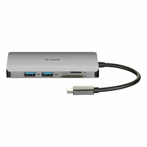 USB Hub C D-Link DUB-M810 Silver 100 W USB Hub C D-Link DUB-M810 Silver 100 W