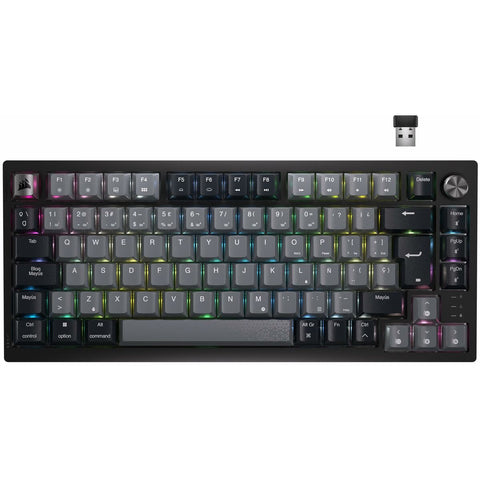 Wireless Keyboard Corsair K65 Plus Black Spanish Qwerty Wireless Keyboard Corsair K65 Plus Black Spanish Qwerty