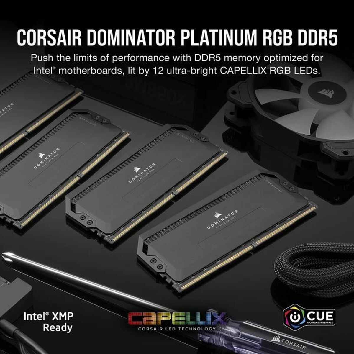 RAM Memory Corsair CMT64GX5M2B5600C40 64 GB DDR5 5600 MHz CL40 RAM Memory Corsair CMT64GX5M2B5600C40 64 GB DDR5 5600 MHz CL40