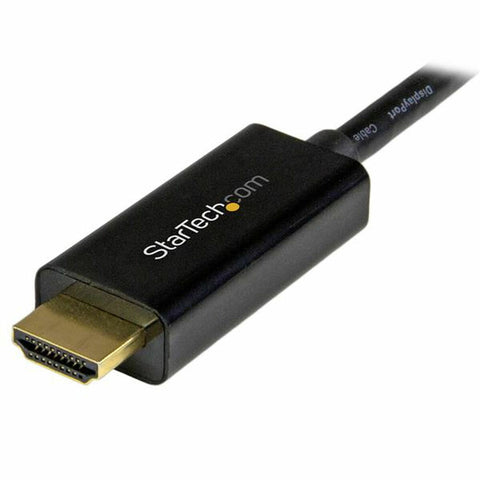DisplayPort to HDMI Cable Startech MDP2HDMM1MB 4K Ultra HD Black 1 m DisplayPort to HDMI Cable Startech MDP2HDMM1MB 4K Ultra HD Black 1 m