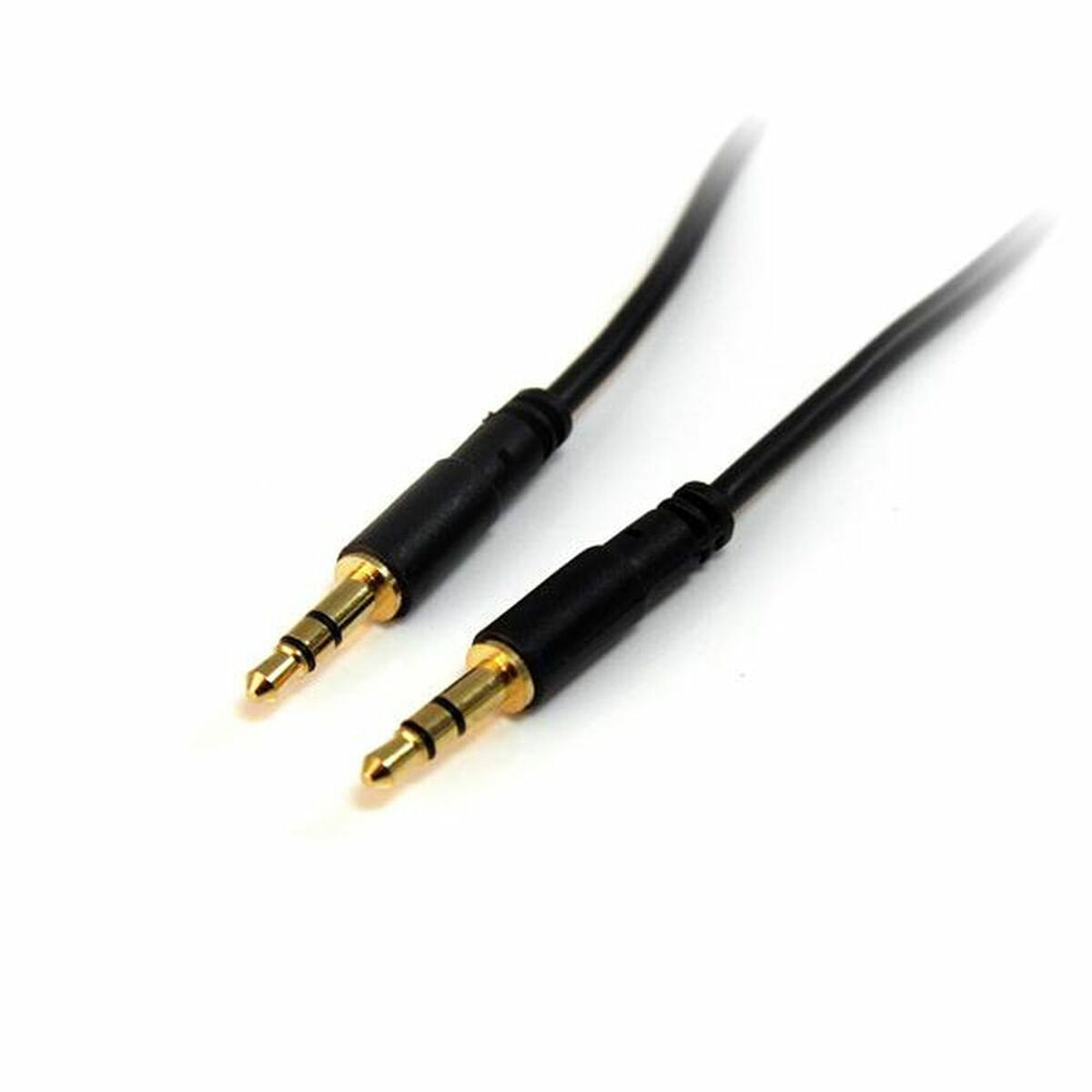 Jack Cable Startech MU10MMS Black 3 m Jack Cable Startech MU10MMS Black 3 m