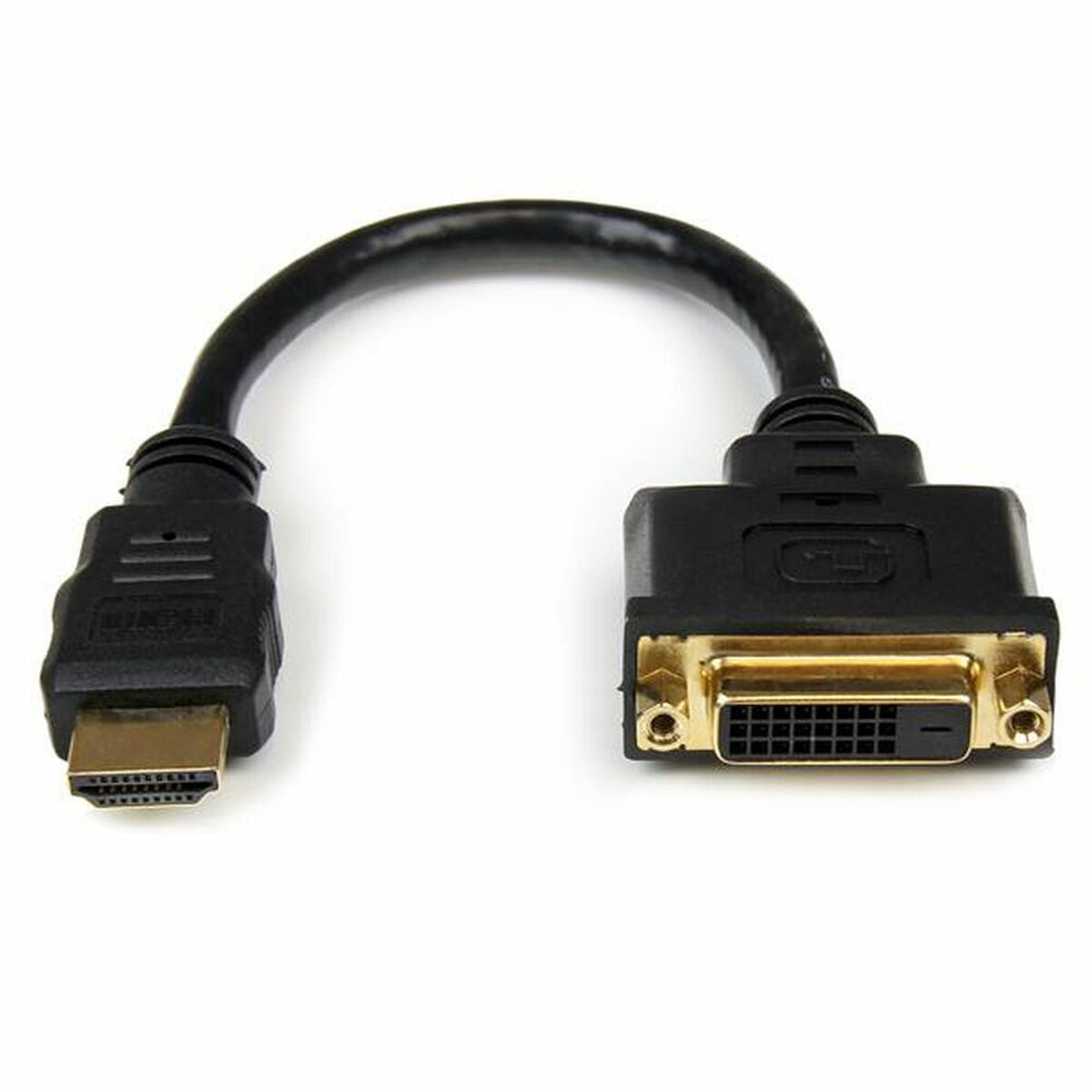 HDMI Adapter Startech HDDVIMF8IN           Black HDMI Adapter Startech HDDVIMF8IN           Black