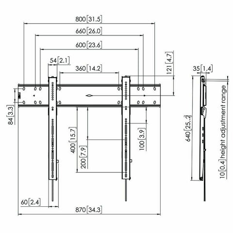 TV Mount Vogel's 7368000 80" 100 kg TV Mount Vogel's 7368000 80" 100 kg