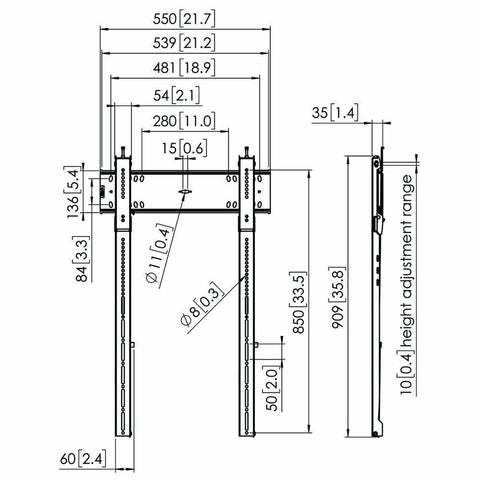 TV Mount Vogel's 7368150 43" 100" 100 kg TV Mount Vogel's 7368150 43" 100" 100 kg