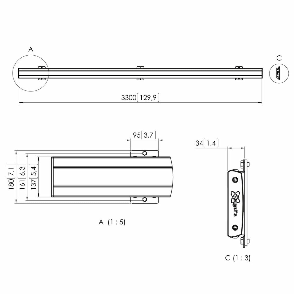 TV Mount Vogel's PFB3433B TV Mount Vogel's PFB3433B