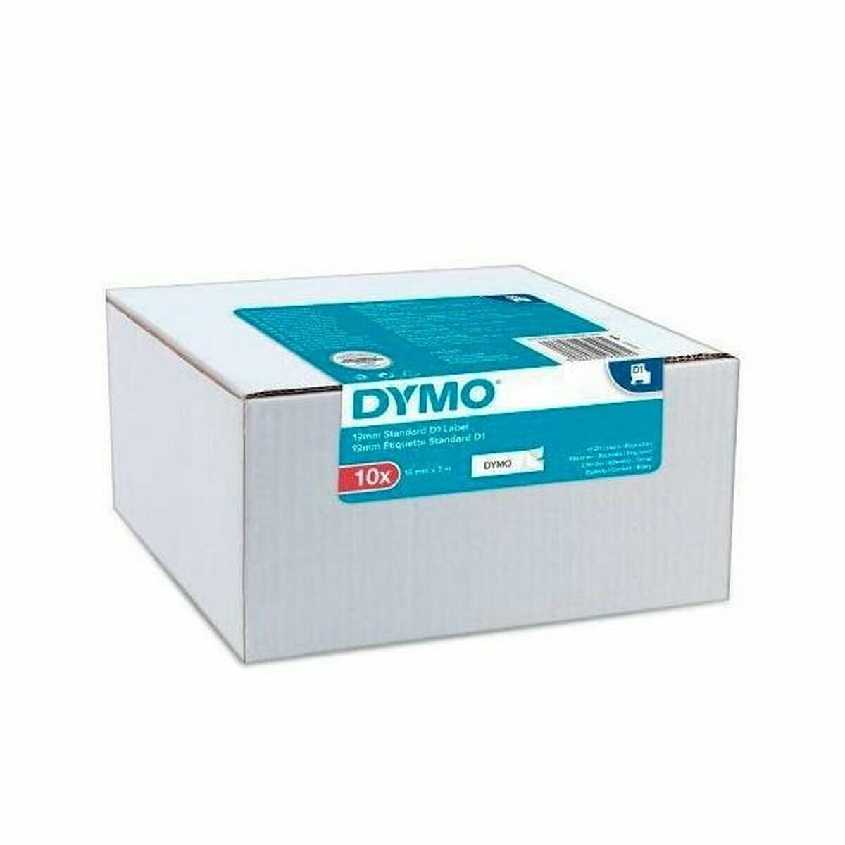 Laminated Tape for Labelling Machines Dymo Value Pack White Black/White Laminated Tape for Labelling Machines Dymo Value Pack White Black/White